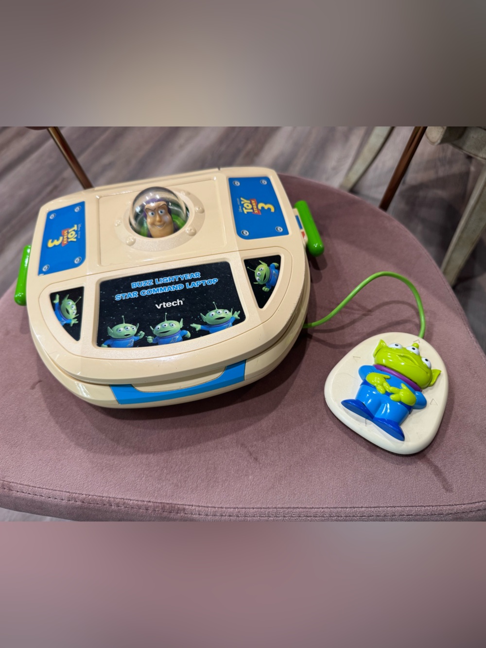 Buzz Lightyear Vtech Star Command Laptop Pixar Toy Story 3 WORKS